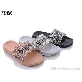 Шльопанці жіночі полегшені Літо A3651 mix (24 пар р.36-41) "FDEK" недорого оптом від прямого постачальника