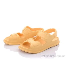 Фотография Босоножки женские летние Лето W413 yellow (8 пар р.36-41) "Violeta" недорого оптом от прямого поставщика