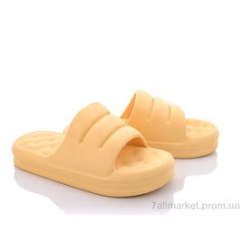 Фотография Шлепки женские облегченные Лето W404 yellow (8 пар р.36-41) "Violeta" недорого оптом от прямого поставщика