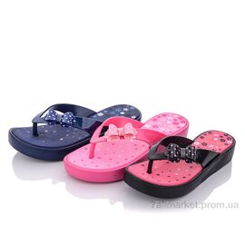 Фотография Шлепки детские летние Лето ST91637-1 mix (10 пар р.30-35) "Цветик" недорого оптом от прямого поставщика