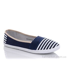 Сліпони жіночі тканинні Літо ZHP2 синий (10 пар р.36-41) "Lion" недорого оптом від прямого постачальника