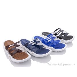 Шльопанці чоловічі пляжні Літо 2990 mix (12 пар р.40-45) "Мир" недорого оптом від прямого постачальника