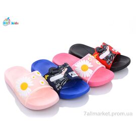 Фотография Шлепки детские летние Лето A6601 mix (24 пар р.30-35) "BBT" недорого оптом от прямого поставщика