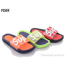 Фотография Шлепки детские летние Лето A03-010 mix (24 пар р.36-41) "FDEK" недорого оптом от прямого поставщика
