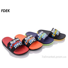 Фотография Шлепки детские летние Лето A03-012 mix (24 пар р.36-41) "FDEK" недорого оптом от прямого поставщика