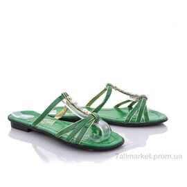 Шльопанці жіночі полегшені Літо 122-4 зеленый (6 пар р.36-40) "Selena" недорого оптом від прямого постачальника