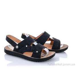 Фотография Сандалии детские летние Лето L9101 black (8 пар р.36-41) "Obuvok" недорого оптом от прямого поставщика
