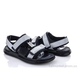 Сандалії чоловічі літні Літо M201-11 grey (8 пар р.40-45) "Violeta" недорого оптом від прямого постачальника