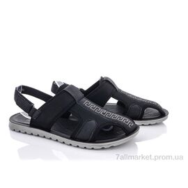 Сандалії чоловічі літні Літо M201-3 black (8 пар р.40-45) "Violeta" недорого оптом від прямого постачальника