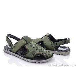 Сандалії чоловічі літні Літо M201-3 army green (8 пар р.40-45) "Violeta" недорого оптом від прямого постачальника