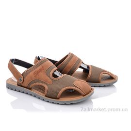 Сандалії чоловічі літні Літо M201-8 brown (8 пар р.40-45) "Violeta" недорого оптом від прямого постачальника