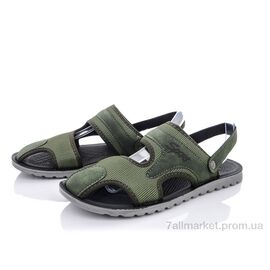 Сандалії чоловічі літні Літо M201-8 army green (8 пар р.40-45) "Violeta" недорого оптом від прямого постачальника