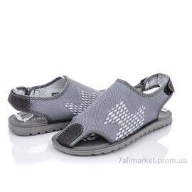 Сандалії чоловічі літні Літо M201-10 grey-white (8 пар р.40-45) "Violeta" недорого оптом від прямого постачальника