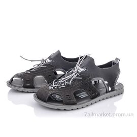 Сандалії чоловічі літні Літо M201-5 grey (8 пар р.40-45) "Violeta" недорого оптом від прямого постачальника