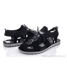 Сандалії чоловічі літні Літо M201-5 black (8 пар р.40-45) "Violeta" недорого оптом від прямого постачальника