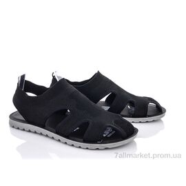 Сандалії чоловічі літні Літо M201-1 black (8 пар р.40-45) "Violeta" недорого оптом від прямого постачальника