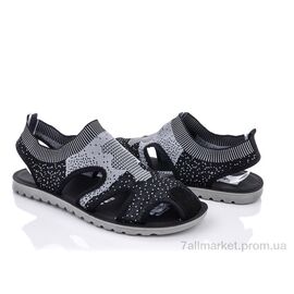 Сандалії чоловічі літні Літо M201-1 black-grey (8 пар р.40-45) "Violeta" недорого оптом від прямого постачальника