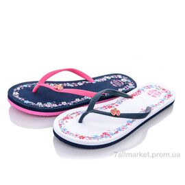Шльопанці жіночі полегшені Літо 1488 mix (24 пар р.36-41) "Цветик" недорого оптом від прямого постачальника