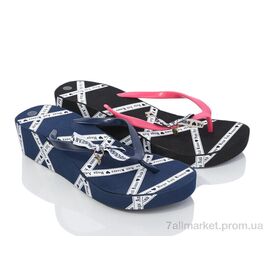 Шльопанці жіночі полегшені Літо B1165 mix (24 пар р.36-41) "Цветик" недорого оптом від прямого постачальника