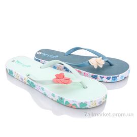 Шльопанці жіночі полегшені Літо 1446 mix (24 пар р.36-41) "Цветик" недорого оптом від прямого постачальника