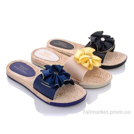 Шльопанці жіночі полегшені Літо 2680 mix (24 пар р.37-42) "Lion" недорого оптом від прямого постачальника