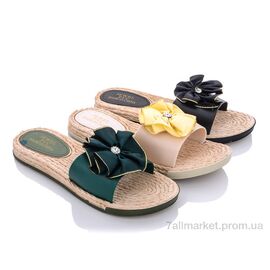 Шльопанці жіночі полегшені Літо 2681 mix (24 пар р.37-42) "Lion" недорого оптом від прямого постачальника