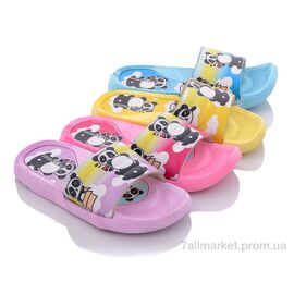 Фотография Шлепки детские летние Лето 397 mix (24 пар р.30-35) "CAP" недорого оптом от прямого поставщика