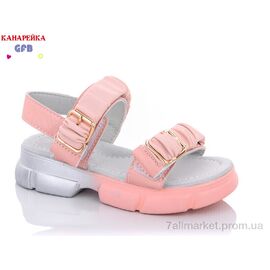 Фотография Босоножки детские летние Лето B2441-5 (8 пар р.26-31) "GFB-Канарейка" недорого оптом от прямого поставщика