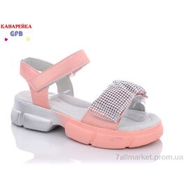 Фотография Босоножки детские летние Лето A3440-5 (8 пар р.31-36) "GFB-Канарейка" недорого оптом от прямого поставщика