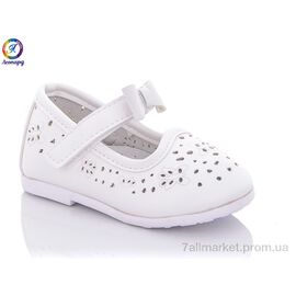 Фотография Туфли детские удобные Лето HC182 white (12 пар р.19-24) "Леопард" недорого оптом от прямого поставщика