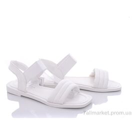 Фотография Босоножки женские летние Лето 197-127 white (8 пар р.36-41) "Violeta" недорого оптом от прямого поставщика