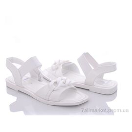 Фотография Босоножки женские летние Лето 197-126 white (8 пар р.36-41) "Violeta" недорого оптом от прямого поставщика