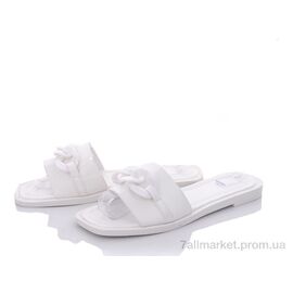 Фотография Шлепки женские облегченные Лето 197-121 white (8 пар р.36-41) "Violeta" недорого оптом от прямого поставщика