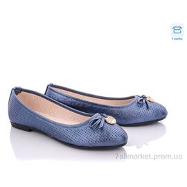 Балетки жіночі зручні Літо F28-3 blue (8 пар р.37-41) "Rama" недорого оптом від прямого постачальника