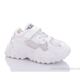Фотография Кроссовки детские модные Лето 555-11 white (12 пар р.27-32) "Xifa kids" недорого оптом от прямого поставщика