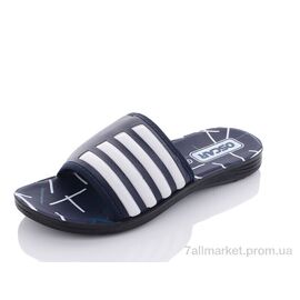 Шльопанці чоловічі пляжні Літо S39 blue (6 пар р.40-45) "Oscar" недорого оптом від прямого постачальника