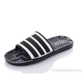 Шльопанці чоловічі пляжні Літо S39 white (6 пар р.40-45) "Oscar" недорого оптом від прямого постачальника