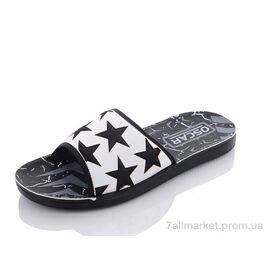Фотография Шлепки мужские пляжные Лето S45 white (6 пар р.40-45) "Oscar" недорого оптом от прямого поставщика