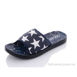 Фотография Шлепки мужские пляжные Лето S45 blue (6 пар р.40-45) "Oscar" недорого оптом от прямого поставщика