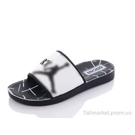 Шльопанці чоловічі пляжні Літо S44 white (6 пар р.40-45) "Oscar" недорого оптом від прямого постачальника