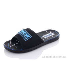 Шльопанці чоловічі пляжні Літо S26 blue (6 пар р.40-45) "Oscar" недорого оптом від прямого постачальника