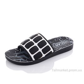 Шльопанці чоловічі пляжні Літо S41 white (6 пар р.40-45) "Oscar" недорого оптом від прямого постачальника