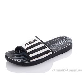 Шльопанці чоловічі пляжні Літо S31 white (6 пар р.40-45) "Oscar" недорого оптом від прямого постачальника