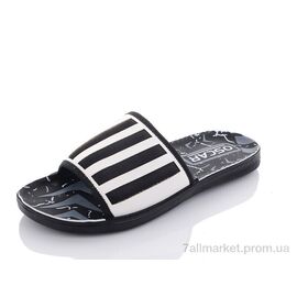 Фотография Шлепки мужские пляжные Лето S36 white (6 пар р.40-45) "Oscar" недорого оптом от прямого поставщика