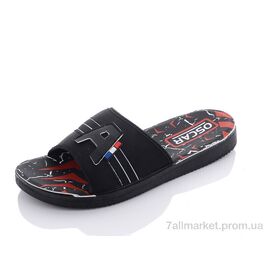 Шльопанці чоловічі пляжні Літо S28 white (6 пар р.40-45) "Oscar" недорого оптом від прямого постачальника