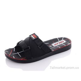 Шльопанці чоловічі пляжні Літо S35 red (6 пар р.40-45) "Oscar" недорого оптом від прямого постачальника