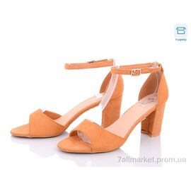 Босоніжки жіночі літні Літо 49-LL208 camel (6 пар р.36-41) "STAR" недорого оптом від прямого постачальника