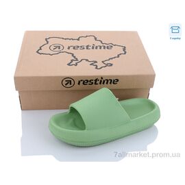 Шльопанці жіночі полегшені Літо TWL22033 mint (24 пар р.35-40) "Restime" недорого оптом від прямого постачальника