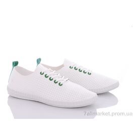 Кросівки жіночі модні Літо 20-970 white-green (8 пар р.36-41) "Violeta" недорого оптом від прямого постачальника