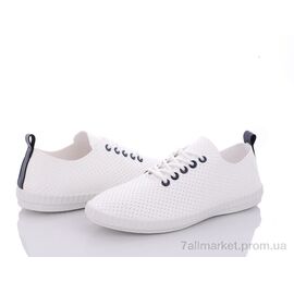 Фотография Кроссовки женские модные Лето 20-970 white-navy (8 пар р.36-41) "Violeta" недорого оптом от прямого поставщика